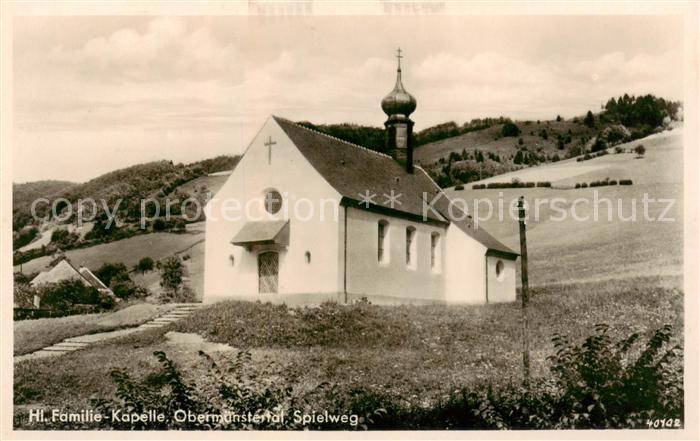 Obermuenstertal Hl. Familie-Kapelle Obermuenstertal Spielweg