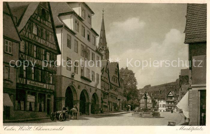 Calw Marktplatz m. Fachwerkhaus