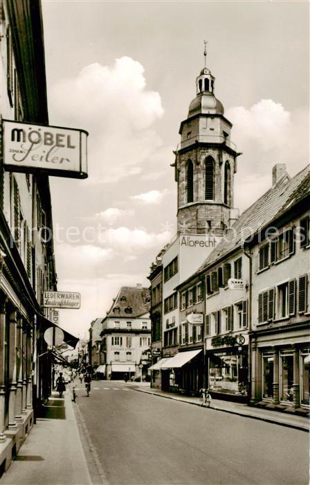Landau Pfalz Marktstrasse m. Moebel-Seiler