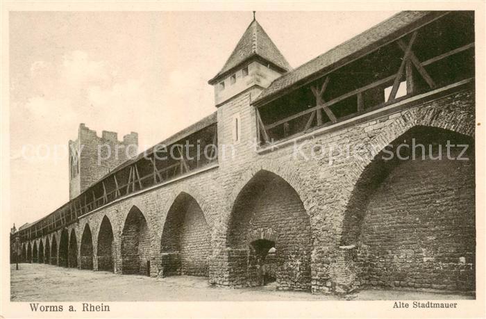 Worms Rhein Alte Stadtmauer