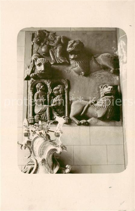 Worms Rhein Dom - Figuren-Ansicht