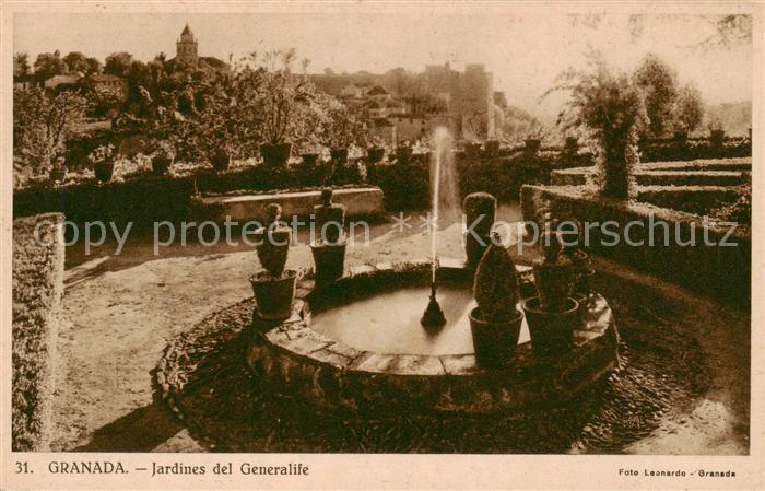 Granada Andalucia ES Jardines del Generalife