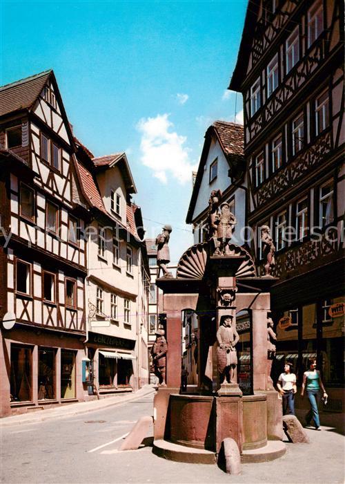 Wertheim Main Engelsbrunnen - Fachwerkhaeuser