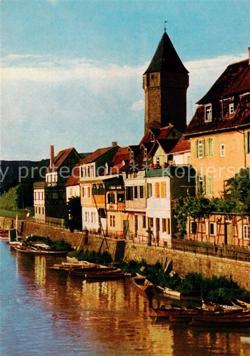 Wertheim Main Partie an der Taubermuendung