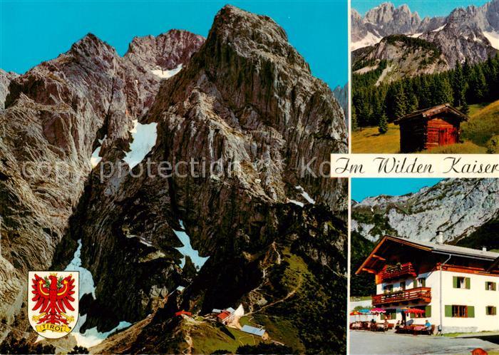 Wilder Kaiser 2344m Tirol AT Stripsenjochhaus m. Totenkirchl - Unterkunftshaus G
