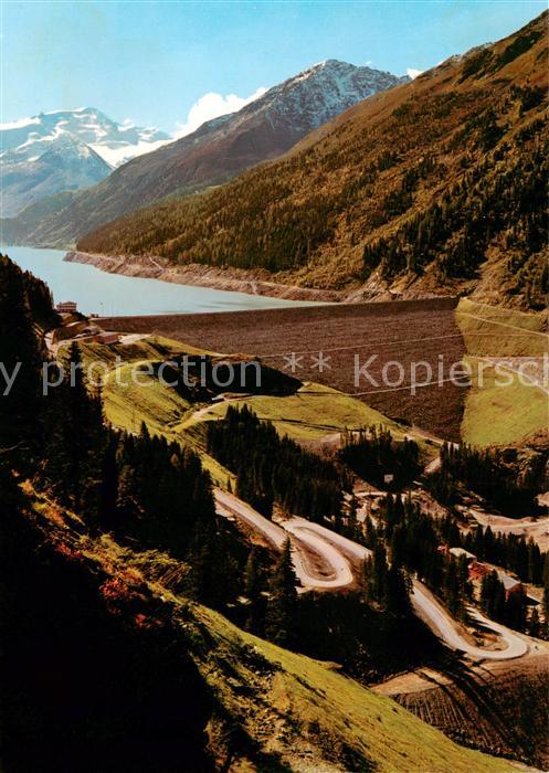 Kaunertal Tirol AT Stausee im Kaunertal m. Weissseespitze