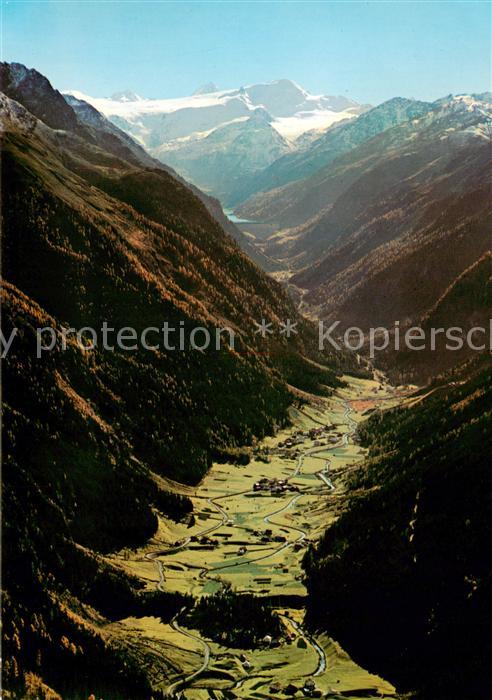 Kaunertal Tirol AT Gesamtansicht m. Weissseespitze
