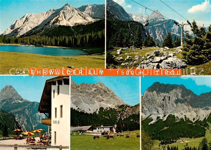 Ehrwalderalm 1500m Ehrwald Tirol AT Negelsee m. Breitenkopf - Ehrwalder Almbahne