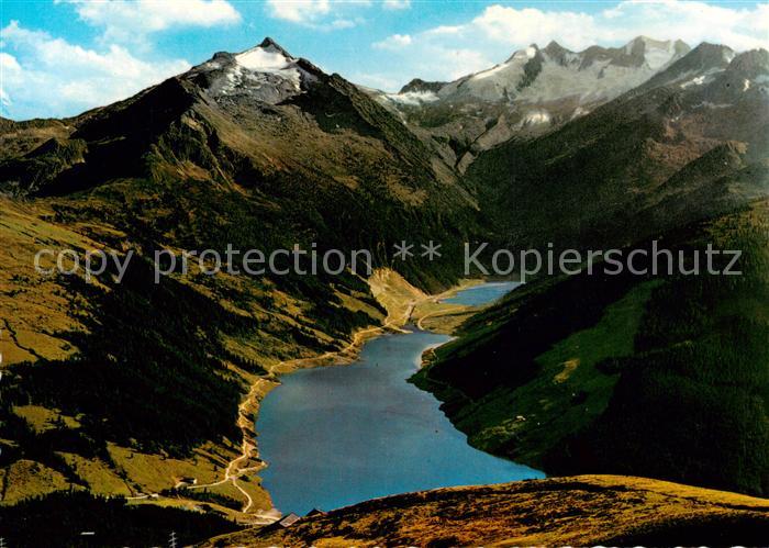 Durlasboden-Stausee Wildgerlostal Gerlos Zillertal AT Gesamtansicht v. d. Bergst