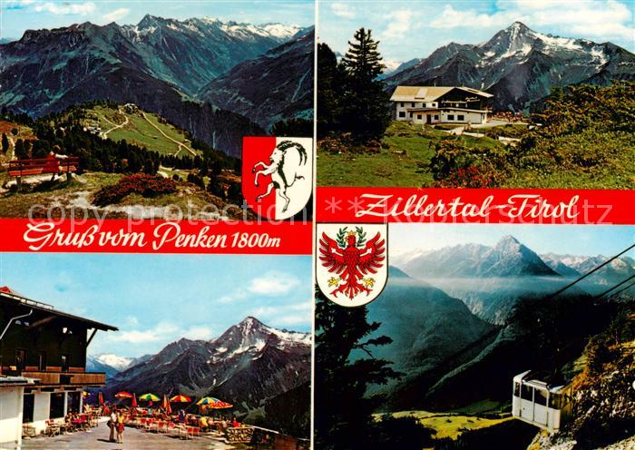 Penken 2095m Zillertal AT Penkenbahn-Gasthof Gschoesswand Ahornspitze Brandbergk
