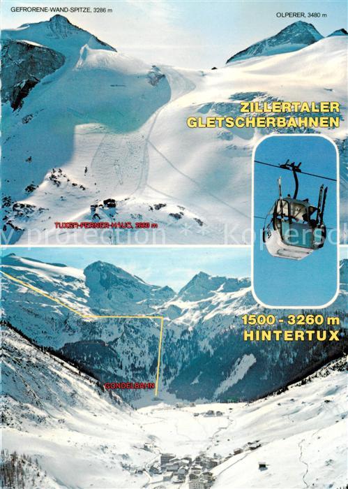 Hintertux Zillertal Zillertaler Gletscherbahnen Skigebiet