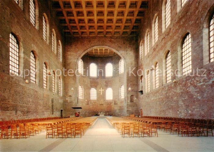 TRIER  CITY Basilika m. Baptisterium Innenansicht