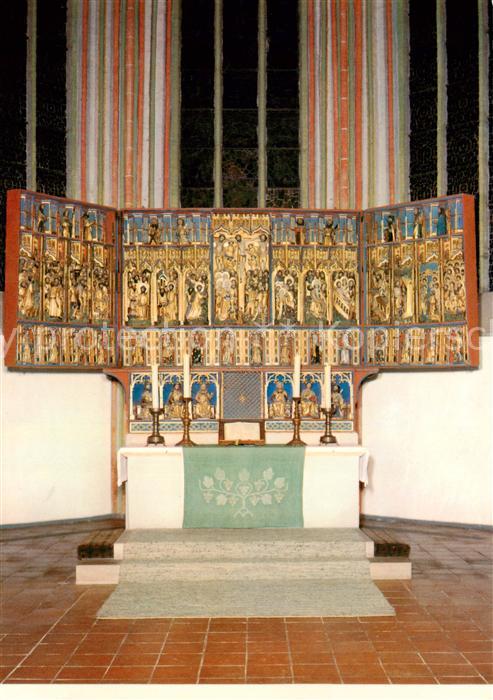 LueNEBURG  CITY Johanniskirche Hochaltarretabel m. Darstellung d. Passion