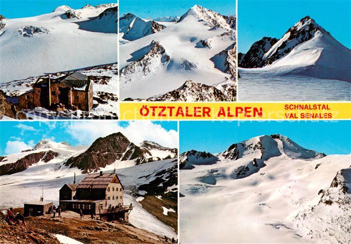 Schnalstal Trentino IT Similaunhuette Fineilspitze Schoene Aussicht Weisskugel