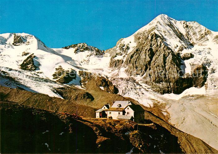 Sulden Solda Trentino-Alto-Adige IT Schaubachhuette mit Koenigspitze Restaurant