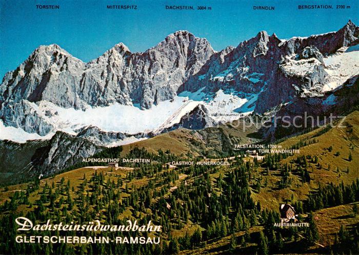 Ramsau am Dachstein Schladming Obersteiermark AT Dachsteinsuedwand Gletscherbahn