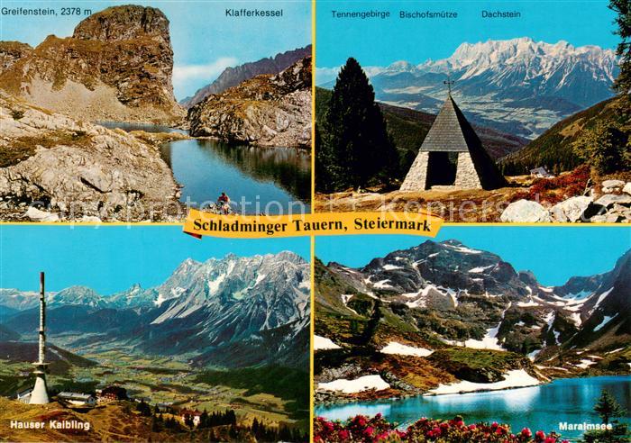 Steiermark AT Schladminger Tauern Greifenstein Klafferkesse Dachstein Hauser Kai