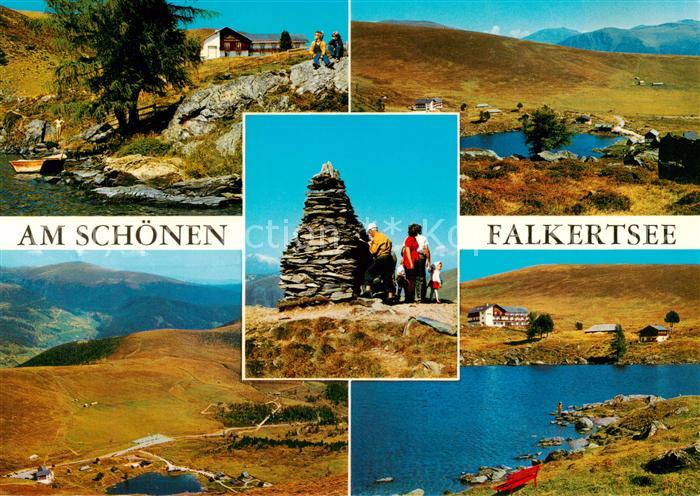 Falkertsee Nockgebiet Kaernten AT Teilansichten Panorama