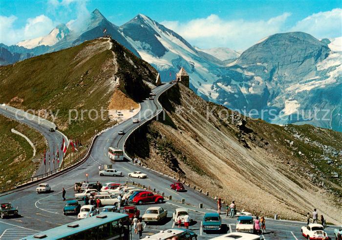 Grossglockner Hochalpenstrasse Kaernten AT Fuscher Toerl mit Sonnenwelleck und F