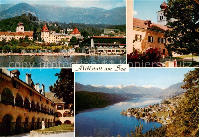 Millstatt Millstaettersee Teilansichten Panorama