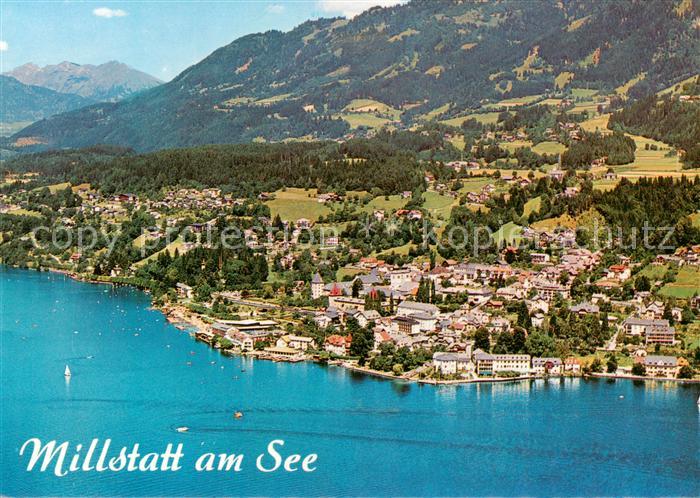 Millstatt Millstaettersee Fliegeraufnahme