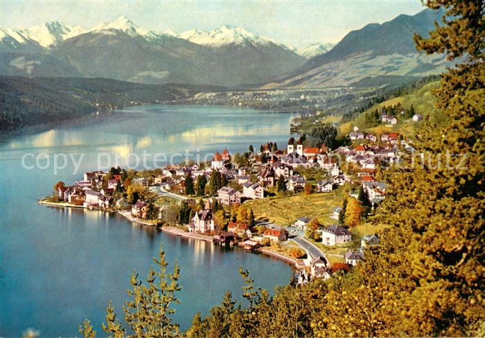 Millstatt Millstaettersee Fliegeraufnahme