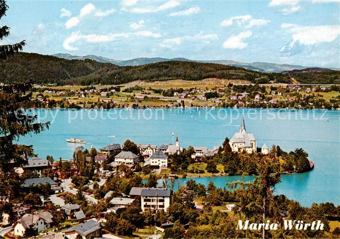 Maria Woerth Woerthersee Fliegeraufnahme