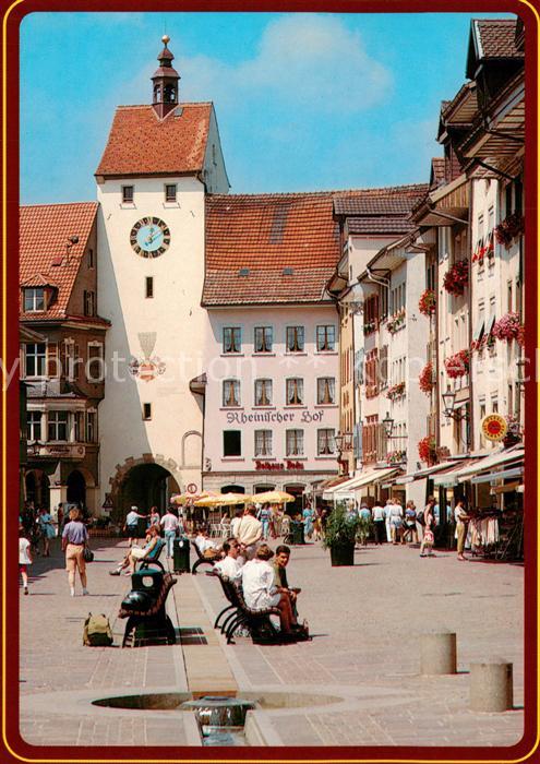 Waldshut-Tiengen Kaiserstrasse mit Unterem Tor