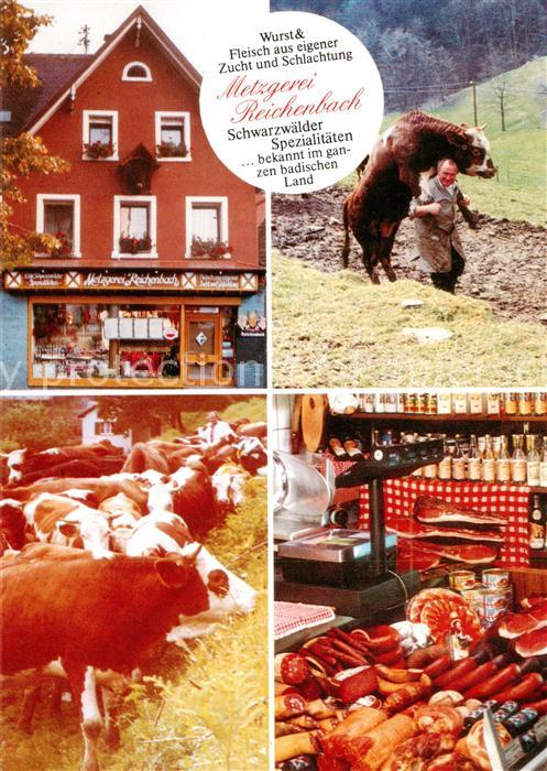 Glottertal Schwarzwald Metzgerei Reichenbach Bullenritt Rinderherde Wursttheke