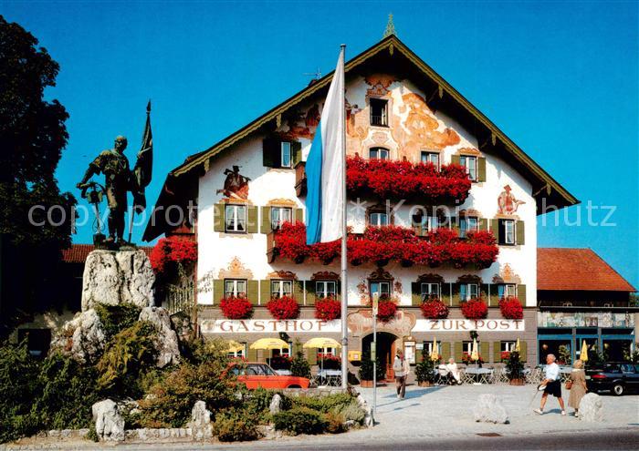 Kochel See Gasthof Zur Post Schmied von Kochel Denkmal