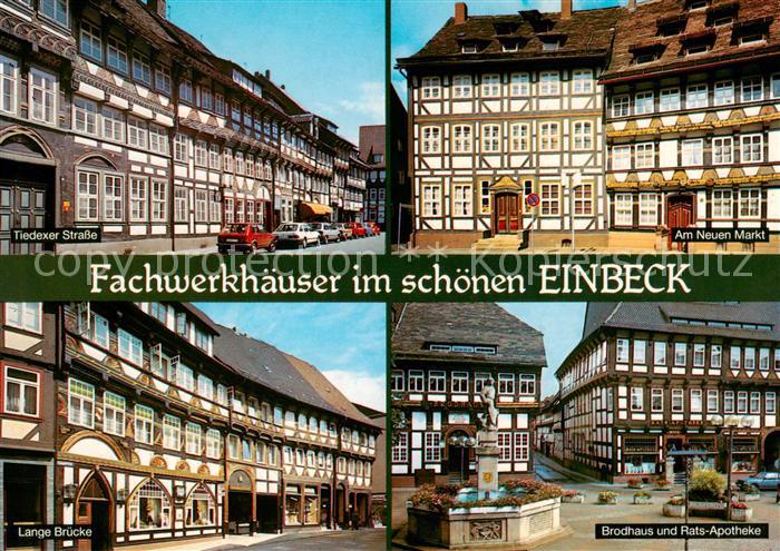 Einbeck Niedersachsen Tiedexer Strasse Am Neuen Markt Lange Bruecke Brodhaus und
