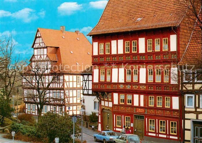Duderstadt Niedersachsen Fachwerkzeile Obere Marktstrasse Maysches Haus und Stad
