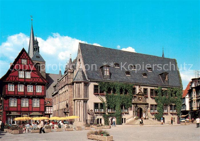 Quedlinburg Harz Marktplatz am Rathaus