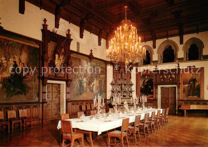 GOSLAR Harz Niedersachsen Festsaal Originalraum mit Festtafel