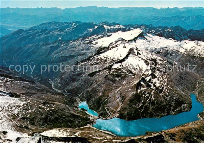 Malta Maltatal Kaernten AT Fliegeraufnahme mit Kolnbreinsee und Hochalmspitze