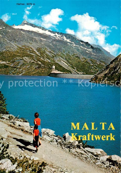 Malta Maltatal Kaernten AT Kraftwerk Panorama mit Hafner