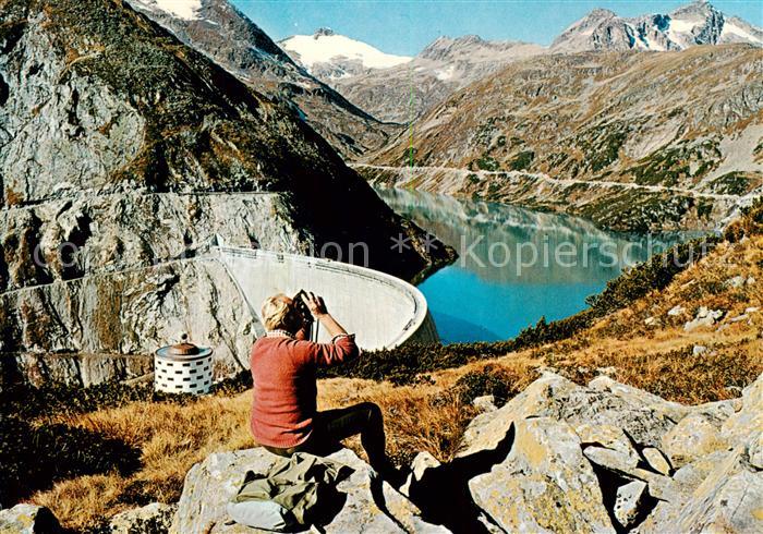 Malta Maltatal Kaernten AT Koelnbreinsperre mit Koelnbreinsee und Tischlerkopf
