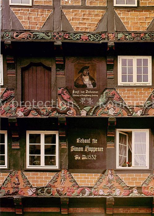 Celle Niedersachsen Hoppener Haus Fassade Detail