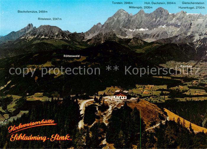 Schladming Obersteiermark AT Hochwurzenhuette Schladminger Tauern Fliegeraufnahm