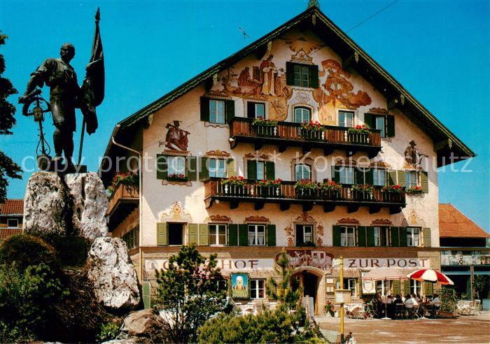 Kochel See Gasthof Zur Post Schmied von Kochel Denkmal