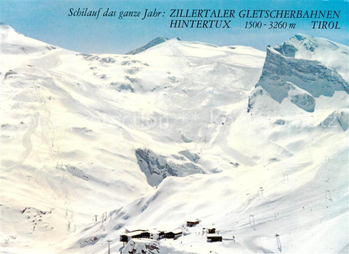 Hintertux Zillertal Panorama mit Tuxer Ferner