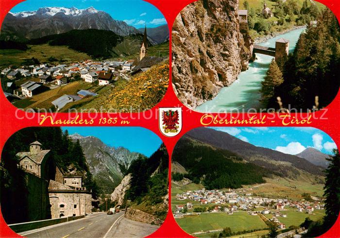 Nauders Tirol Oberinntal Panorama Bruecke Strassenpartie
