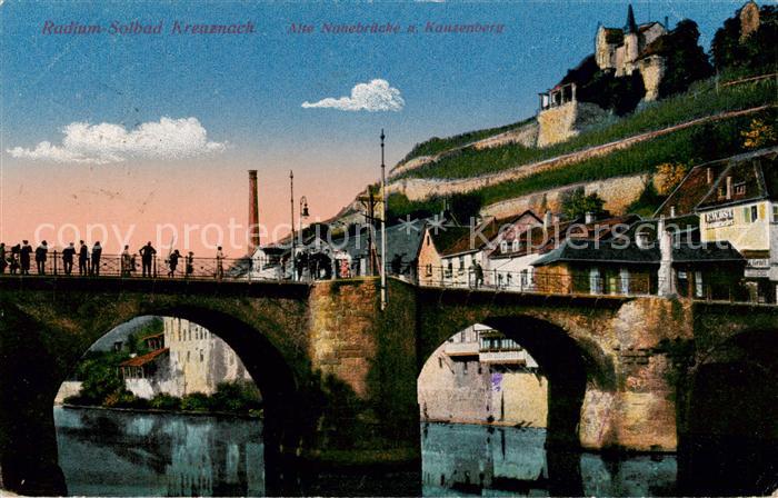 Bad Kreuznach Alte Nahebruecke und Kauzenberg