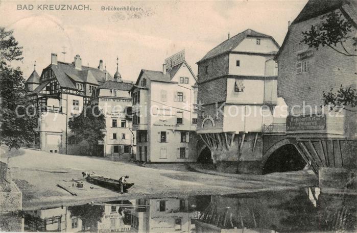 Bad Kreuznach Alte Brueckenhaeuser an der Nahe