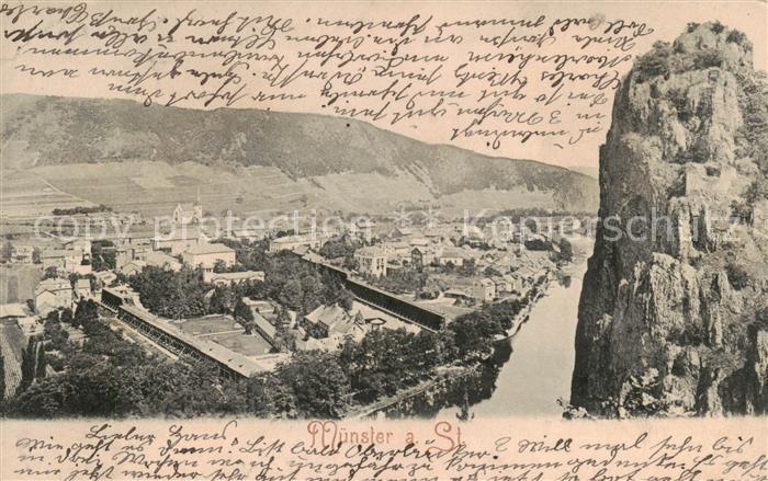 Bad Muenster Stein Ebernburg Panorama Blick ins Tal