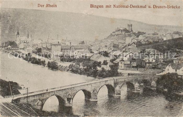 Bingen Rhein Drususbruecke Burg Klopp Nationaldenkmal