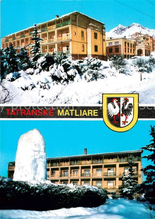 Tatranske Matliare 885m Vysoke Tatry Poprad SK Vojenska ozdravovna Sanatorium Ho