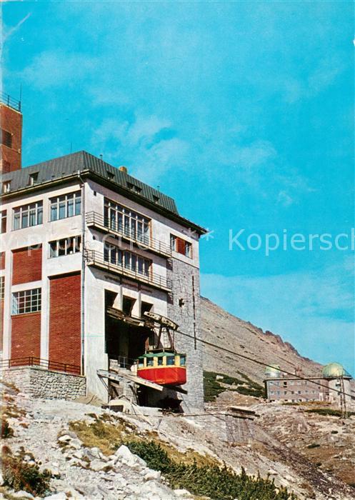 Tatranska Lomnica SK Observatorium Skalnate Pleso Hohe Tatra Bergbahn