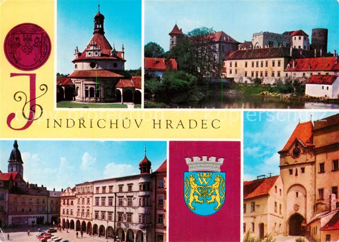 Jindrichuv Hradec Neuhaus Boehmen CZ Rondell im Schlossgarten Maly Vajgar Burg H