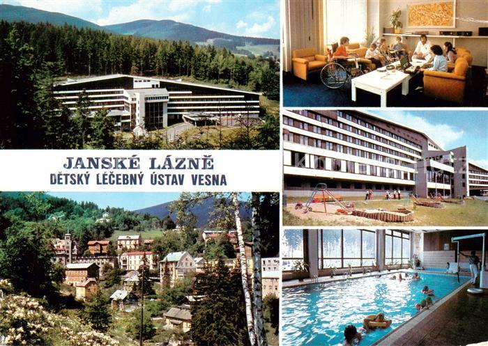 Janske Lazne Johannisbad CZ Detsky lecebna Vesna Kinderklinik Hallenbad